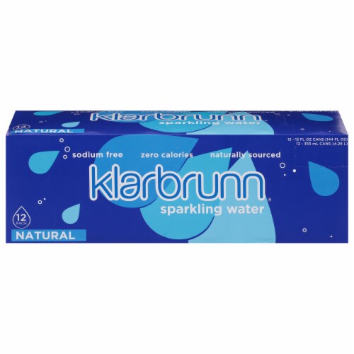 Klarbrunn® Natural Sparkling Water Cans Perspective: front