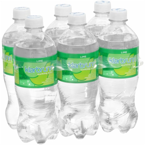 Klarbrunn® Lime Flavored Sparkling Bottled Water Perspective: front