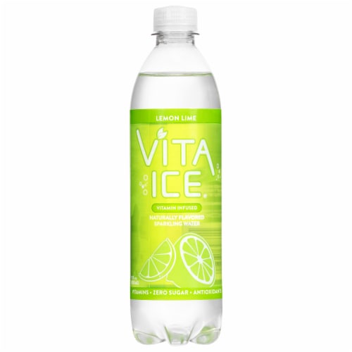 Vita Ice Naturally Flavored Sparkling Water Lemon Lime 17 fl oz Perspective: front