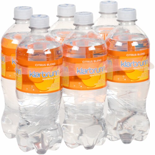 Klarbrunn® Citrus Blend Flavored Sparkling Bottled Water Perspective: front