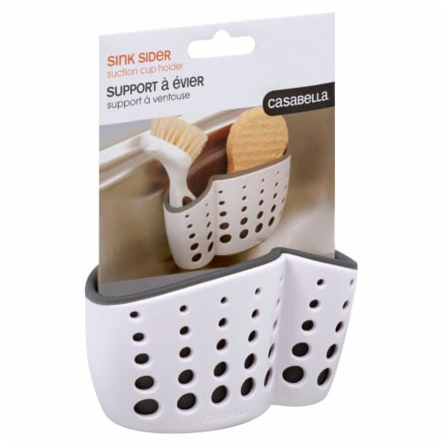 Gracious Living Large Divided Home Storage Tote Cleaning Caddy w/Handle,  White, 1 Piece - Foods Co.