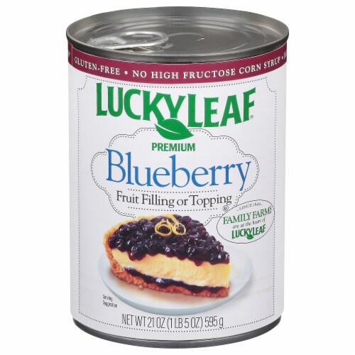 Lucky Leaf Premium Blueberry Fruit Filling & Topping Perspective: front