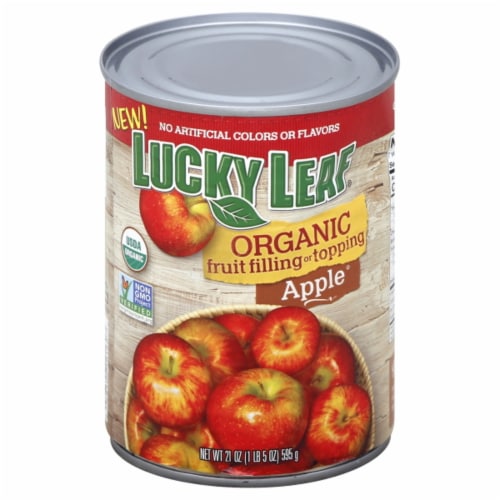 Lucky Leaf® Organic Apple Fruit Filling Perspective: front