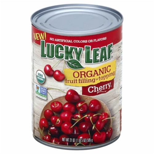 Lucky Leaf® Cherry Organic Fruit Filling Perspective: front