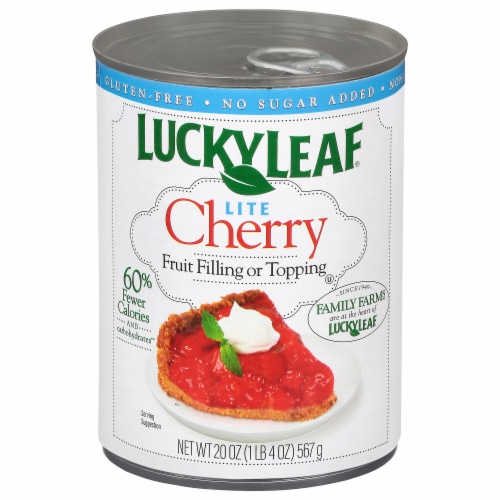 Lucky Leaf® Lite Cherry Fruit Filling & Topping Perspective: front