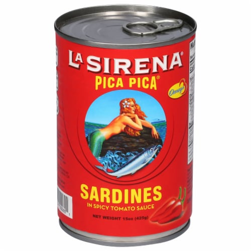 La Sirena Sardines in Tomato Chili Sauce Perspective: front