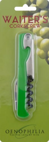 Oenophilia Cool Color Waiter Corkscrew Perspective: front