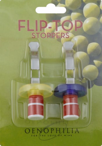 Oenophilia Flip-Top Stopper Perspective: front