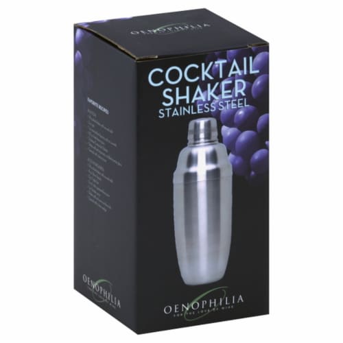 Oenophilia Cocktail Shaker - Stainless Steel Perspective: front