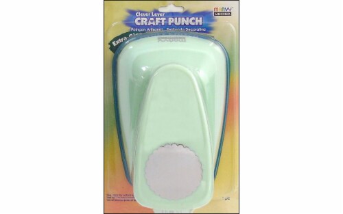 Uchida Lever Punch Xtra Giga Scallop Circle 3.5 Perspective: front
