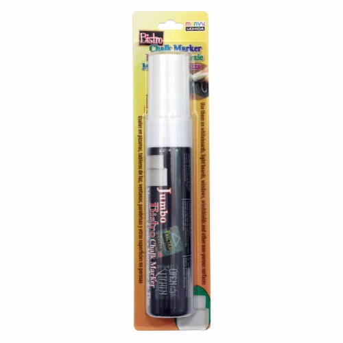 Bistro Chalk Marker Jumbo-White Perspective: front