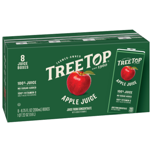 Tree Top® 100% Apple Juice Boxes Perspective: front