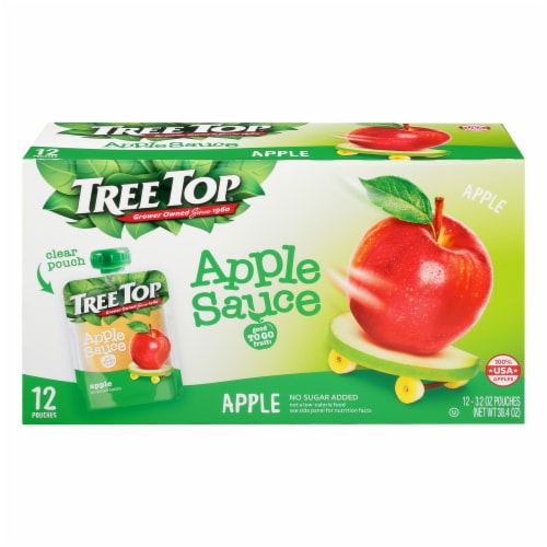 Tree Top® No Sugar Added Applesauce Pouches Perspective: front