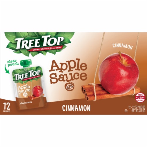 Tree Top® Cinnamon Apple Sauce Pouches Perspective: front