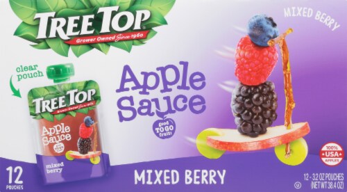 Tree Top Mixed Berry Applesauce Pouch 12 Ct 3 2 Oz Fry S Food Stores