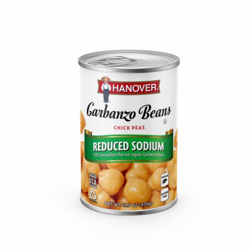 Hanover® Reduced Sodium Chick Peas Garbanzo Beans Perspective: front