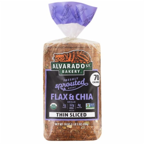 Alvarado Street® Thin Sliced Sprouted Wheat Flax & Chia Bread Perspective: front