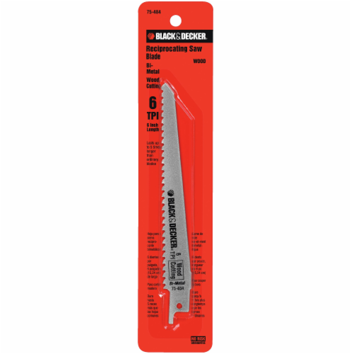 BLACK + DECKER 6 TPI Bi-Metal Reciprocating Saw Blade, 6 Inch - Kroger