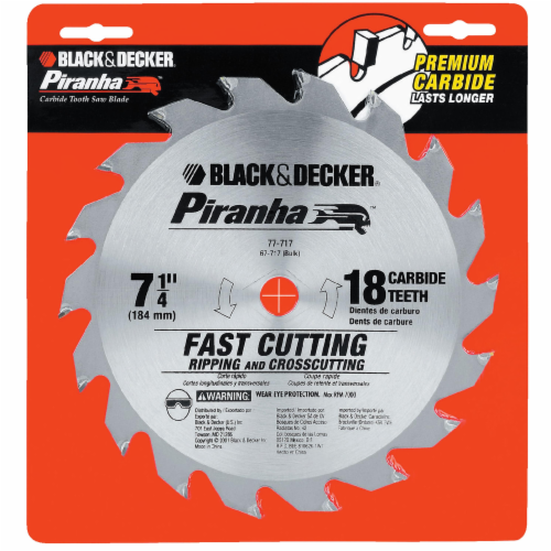 BLACK + DECKER Piranha 18T Carbide Saw Blade, 7.5 Inch - Kroger