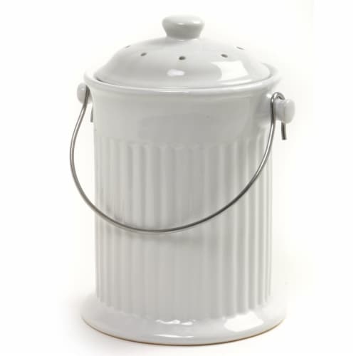 Norpro Ceramic Compost Keeper Perspective: front