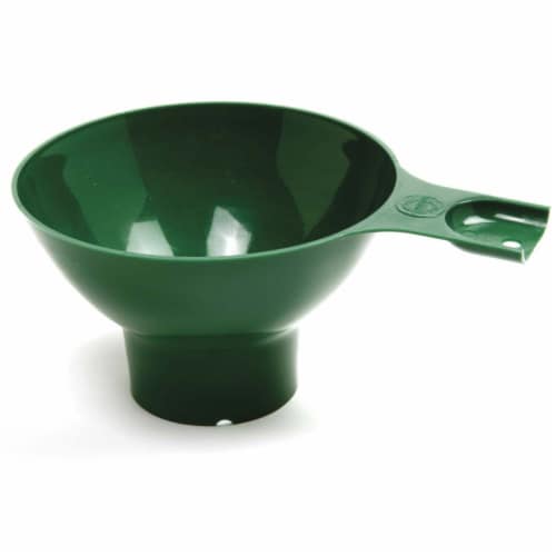 Norpro Plastic Wide Mouth Funnel - Green Perspective: front