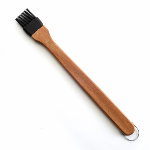 Barbeque Basting Brush - Natural Wood/Black Perspective: front