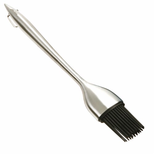 Norpro Silicone BBQ Brush - Silver Perspective: front