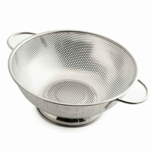 Stainless Steel Colander - Silver Perspective: front