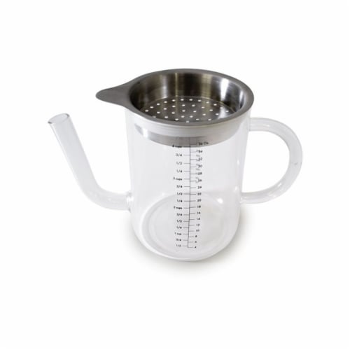 Norpro 4 Cup Capacity Glass Gravy and Fat Separator Cup with Handle and  Strainer, 1 Piece - Kroger