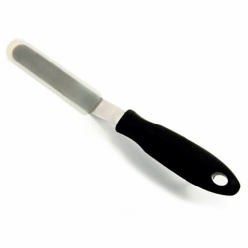 Norpro Grip-EZ Offset Cupcake Spatula - Silver/Black Perspective: front