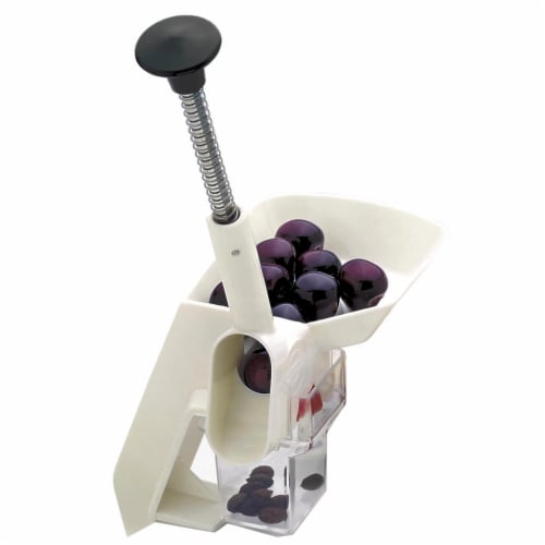 Norpro Deluxe Cherry Pitter - White Perspective: front