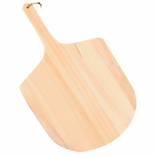 Wood Pizza Paddle - Natural Perspective: front