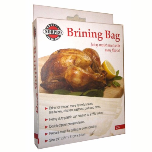 Norpro Brining Bag - Clear Perspective: front