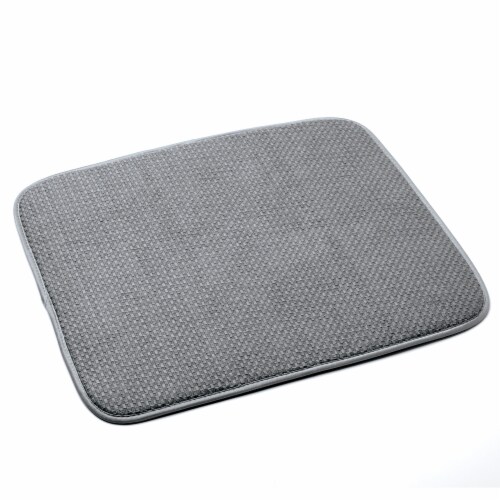 Norpro Dish Drying Mat - Grey Perspective: front
