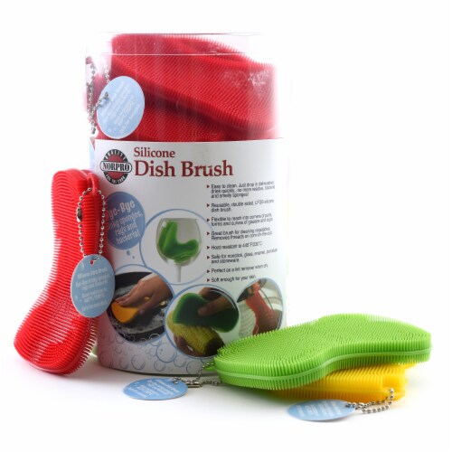 Nordic Products Inc Silicone Dish Brush Perspective: front