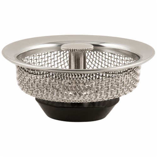 Waxman Deluxe Mesh Basket Strainer - Silver Perspective: front
