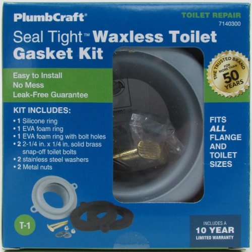 PlumbCraft® Seal Tight Waxless Toilet Gasket Perspective: front