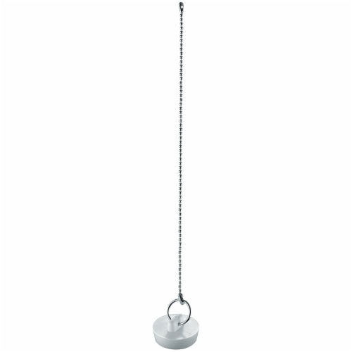 Plumbcraft® White Basin Stopper Perspective: front