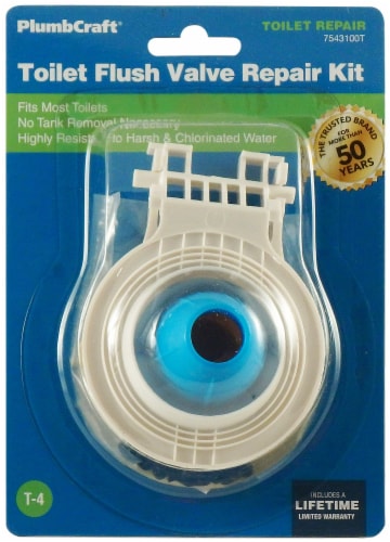 PlumbCraft® Toilet Flush Valve Repair Kit Perspective: front