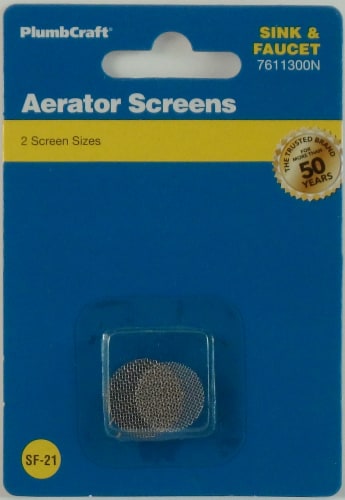 PlumbCraft® Aerator Screens - Black Perspective: front