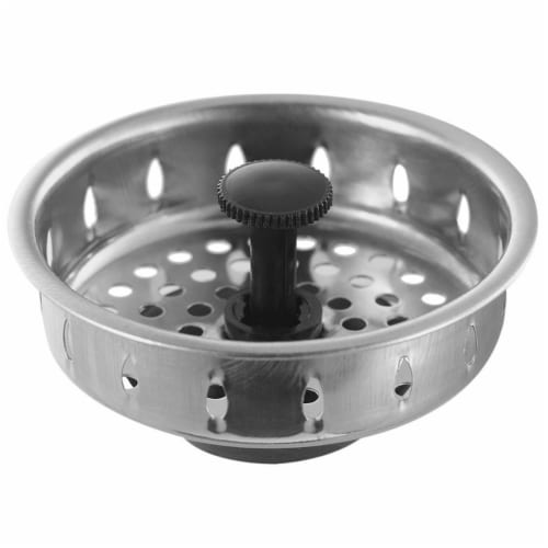 PlumbCraft® Sink Stopper - Silver Perspective: front