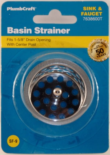 Plumbcraft® Basin Sink and Faucet Strainer Cup Perspective: front