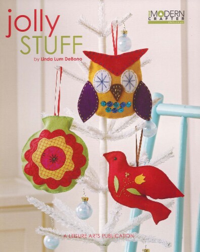 Leisure Arts Modern Crafter Jolly Stuff Bk Perspective: front