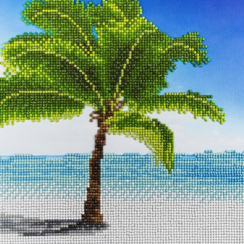 Leisure Arts Diamond Art Intermediate Kit 12 X12 -Paradise Perspective: front