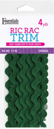 EBL Ric Rac 1/2 4yd Emerald Perspective: front