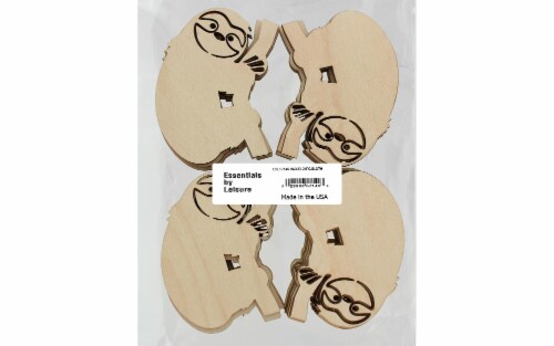 EBL Flat Wood Shape 24pc Sloth Perspective: front