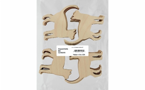 EBL Flat Wood Shape 24pc Cat Perspective: front