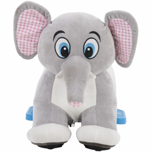 Huffy Elephant Plush Quad Perspective: front