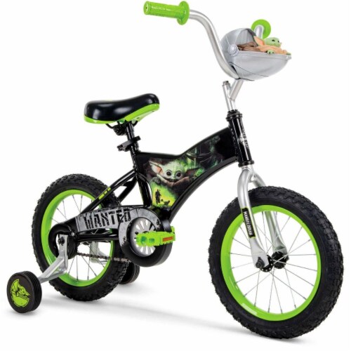 Huffy Star Wars Mandalorian Grogu Kids Bike Black 12 in Harris Teeter