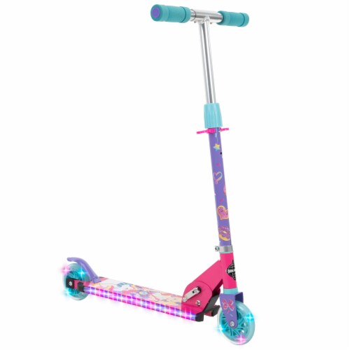 Huffy JoJo Siwa Electro-Light 3 Wheel Scooter Perspective: front